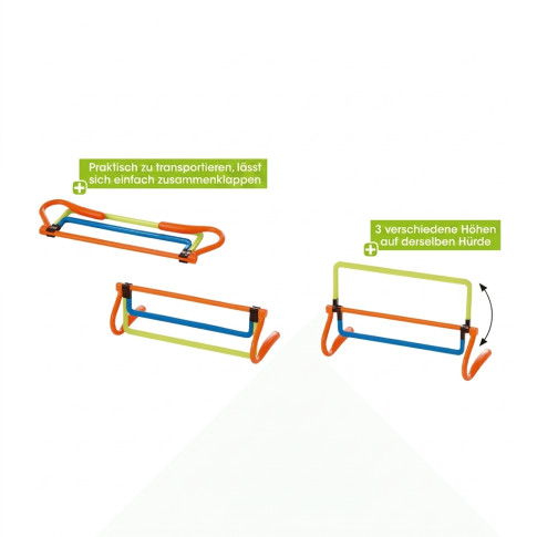 Klappbare Minihürde für Verkehrssicherheits-Parcours