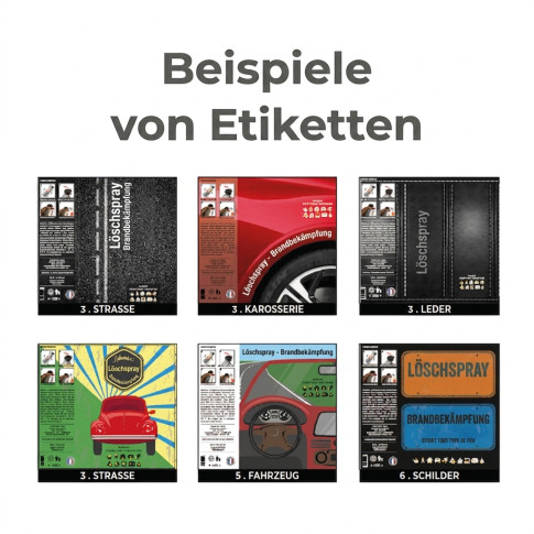 Feuerlöscher mit Logoaufdruck – Design-Aerosol ABF personalisiert