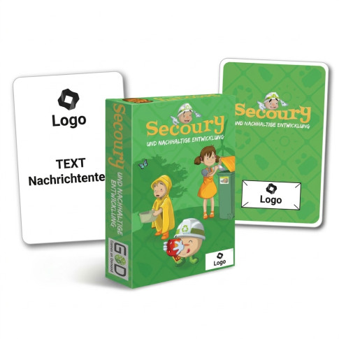 Nachhaltigkeit Kartenspiel – personalisierbar
