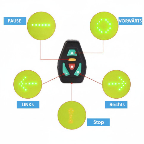 LED-Blinker-Warnweste Fahrrad & E-Scooter