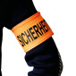 Flexible orangefarbene Armbinde aus Polyester „Sécurité”