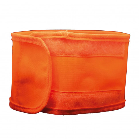 Flexible orangefarbene Armbinde aus Polyester „Sécurité”
