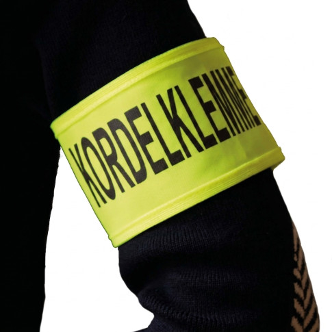 Flexible gelbe Armbinde aus Polyester „Serre file”