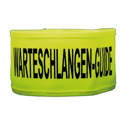 Flexible gelbe Armbinde aus Polyester „Reihenführer”