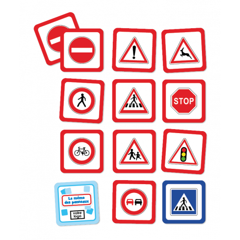 Verkehrszeichen Memory – personalisiertes Kartenspiel zur Verkehrserziehung