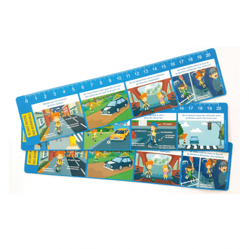 Lineal 20 cm „Verkehrssicherheit mit Theo“ – individuell bedruckbar