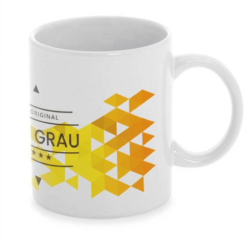 Bedruckte Keramiktasse 330 ml mit Geschenkbox – individuell personalisierbar