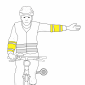 Reflektierende Armmanschetten für Radfahrer (1 Paar)