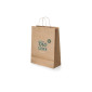 Kraftpapier-Tragetasche Natur (Kleinformat 18 x 24 cm) – Individuell bedruckbar