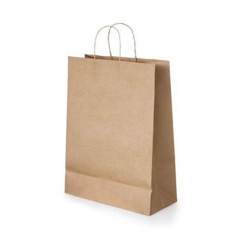 Kraftpapier-Tragetasche Großformat (24 x 31 cm) – Bedruckbar