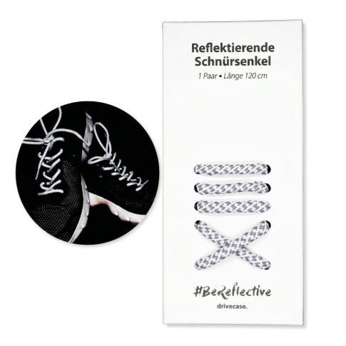 Reflektierende Schnürsenkel (individuell bedruckbare Box)