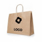 Kraftpapiertasche Natur (rechteckig) – Individuell bedruckbar