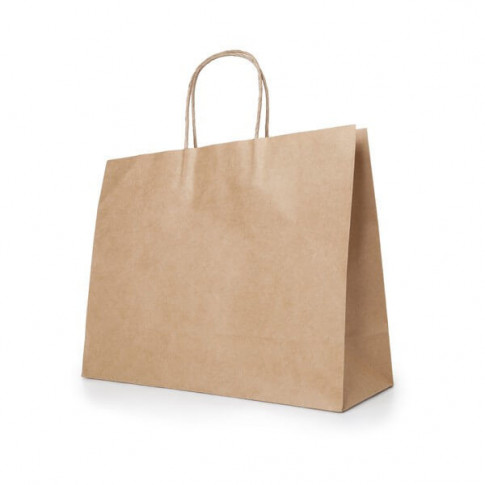 Kraftpapiertasche Natur (rechteckig) – Individuell bedruckbar
