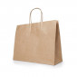Kraftpapiertasche Natur (rechteckig) – Individuell bedruckbar