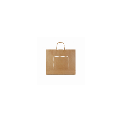 Kraftpapiertasche Natur (rechteckig) – Individuell bedruckbar