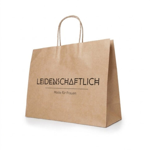 Kraftpapiertasche Natur (rechteckig) – Individuell bedruckbar