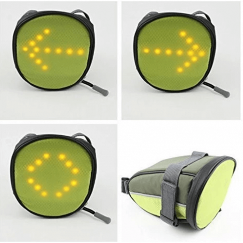 Fahrradtasche mit LED-Blinker