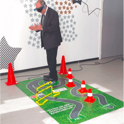 Parcours 3 x 1,5 m für Simulationsbrillen – individuell anpassbar