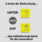 Große reflektierende Manschette mit Aufrollvorrichtung XXL