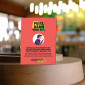 Plakat zum Verkauf von Alkoholtestgeräten im Laden