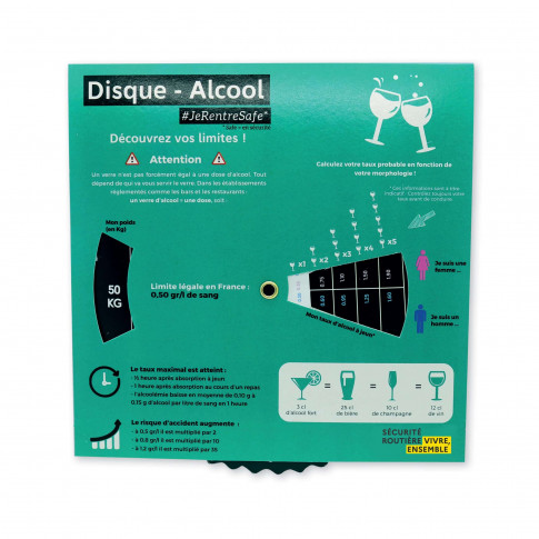 Parkscheibe Alcoodisque© – Alkoholprävention im Straßenverkehr