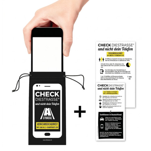 Checklaroute® Handyhülle zur Ablenkungsprävention – individuell bedruckbar