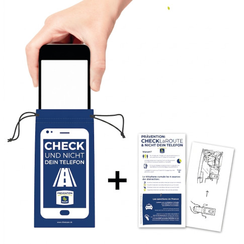 Checklaroute® Handyhülle zur Ablenkungsprävention – individuell bedruckbar