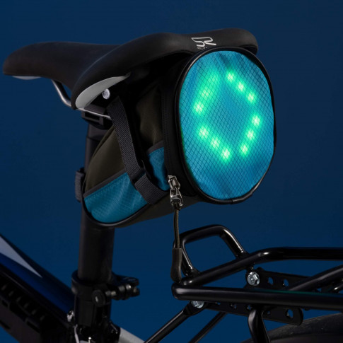 Fahrradtasche mit LED-Blinker