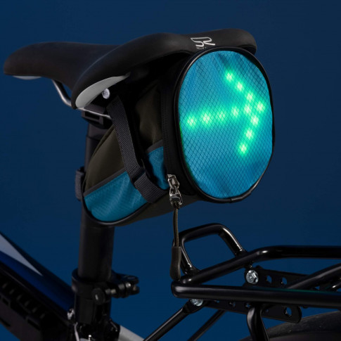 Fahrradtasche mit LED-Blinker