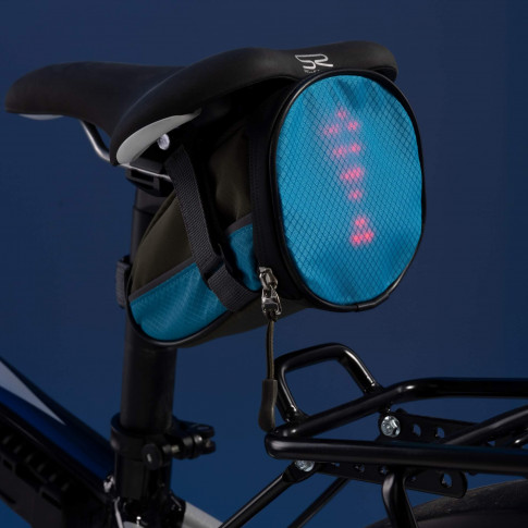 Fahrradtasche mit LED-Blinker