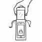 Checklaroute®-Etui zur Sensibilisierung für die Gefahren durch Smartphones, neutral