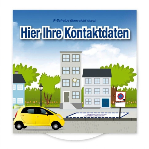 Parkscheibe mit Druck – personalisierter Werbeartikel