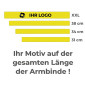 Reflektierende Armbinde mit Aufrollvorrichtung, 34 cm