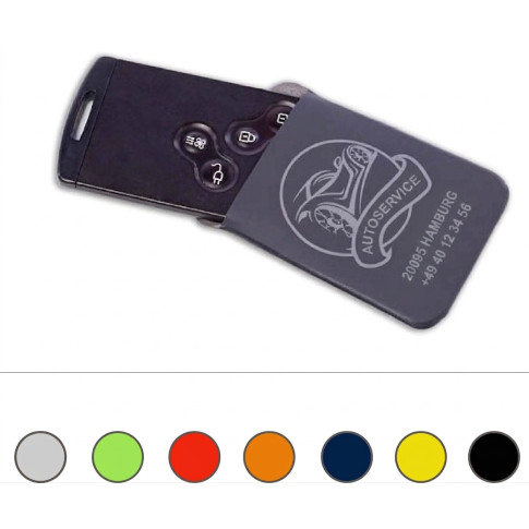 Personalisiertes Etui für Autoschlüssel mit Karte