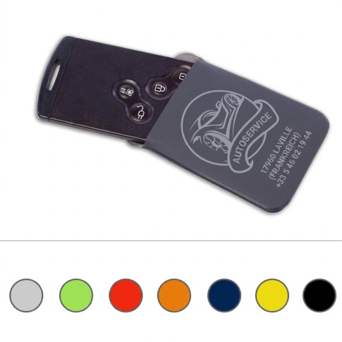 Personalisiertes Etui für Autoschlüssel mit Karte