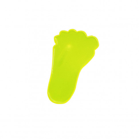 Reflektierender Aufkleber in Form eines Fußes