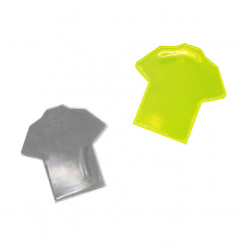 Reflektierender Aufkleber in Form einer Sicherheitsweste