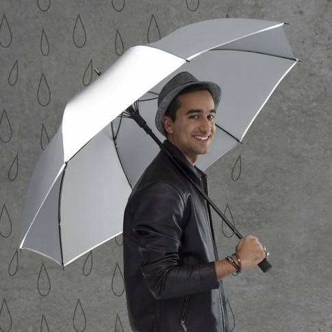 Golfschirm 120 cm mit zwei reflektierenden Einsätzen