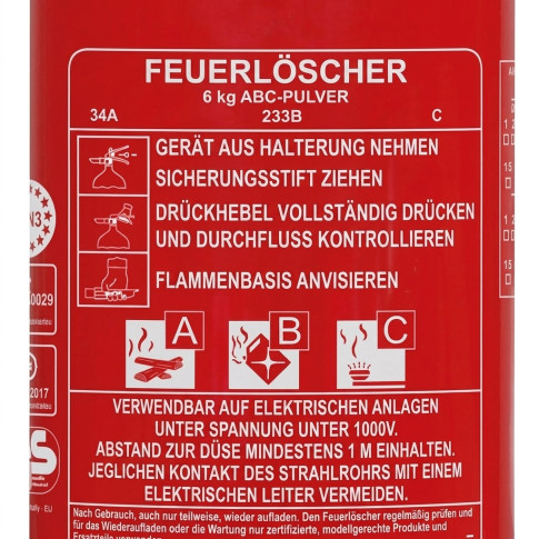 LKW-Feuerlöscher ABC-Pulver 6 kg