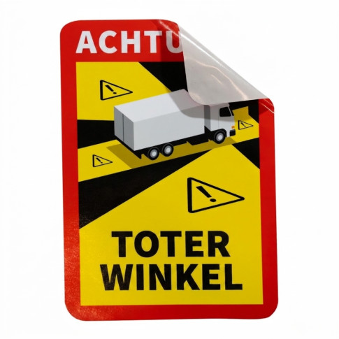 Toter-Winkel-Aufkleber für LKW und Busse