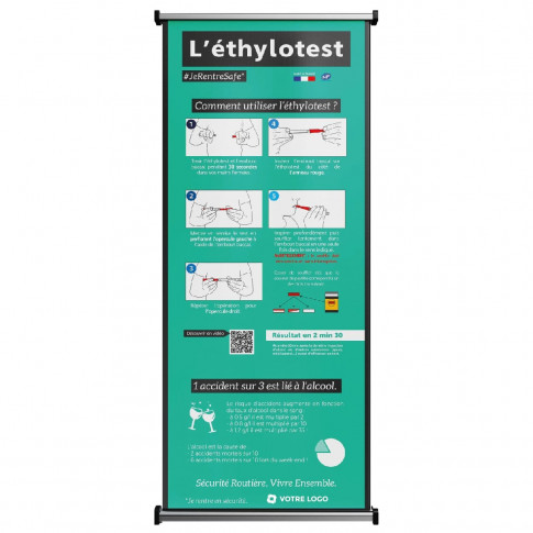 Roll-up Display – Alkoholtester richtig anwenden