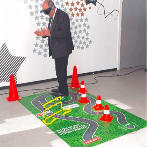 Parcours 4 x 2 m für Simulationsbrillen – individuell anpassbar