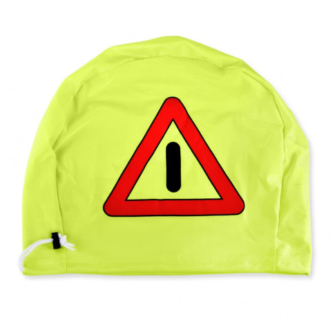 Motorradhelm-Überzug mit Warndreieck-Funktion