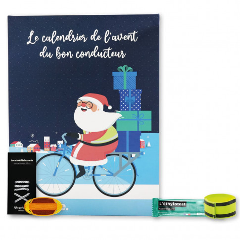 Adventskalender Verkehrssicherheit – 24 Präventionsartikel & Brettspiel