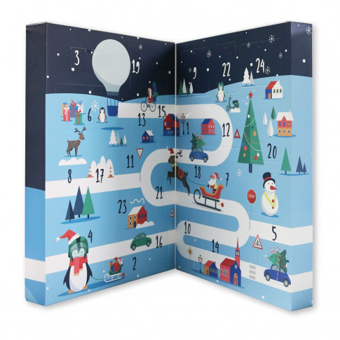 Adventskalender Verkehrssicherheit – 24 Präventionsartikel & Brettspiel
