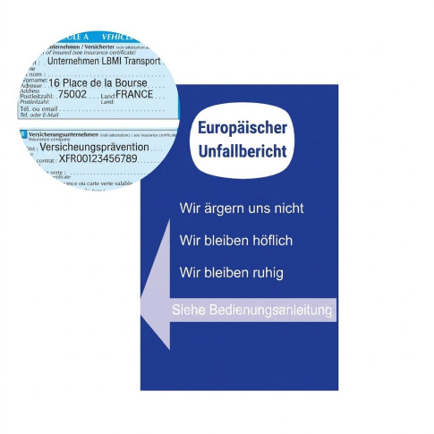 Vorausgefüllter Unfallbericht – individuell vorgedruckt (P6564)