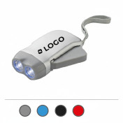 Dynamo-Taschenlampe mit 2 LEDs