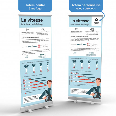 Roll-Up Display – Bremswege im Straßenverkehr