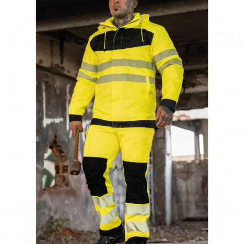Warnschutzhose mit Reflexstreifen – Hohe Sichtbarkeit