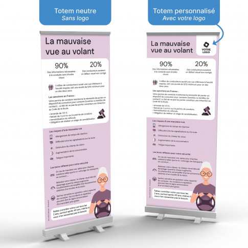 Roll-up Display – Sehbeeinträchtigung im Straßenverkehr